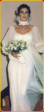 Lynda on her wedding day.