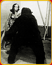 In "Wonder Woman V.s Gargantua," our heroine confronted a giant gorilla (Mickey Morton) conditioned by Nazi scientists to capture her.