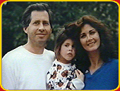 Lynda with husband Robert and daughter Jessica.