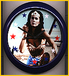 3. Wall Clock. Source Unknown. Lynda Carter as Wonder Woman from "The New Adventures of Wonder Woman".