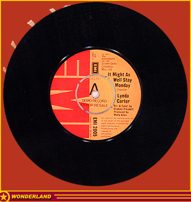 Lynda Carter Discography - © 1972 by EMI Records, UK.
