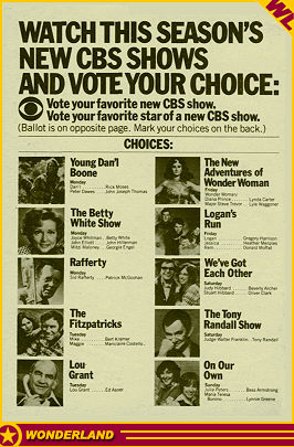 ADVERTISEMENTS - © 1977 by Warner Bros. TV / CBS-TV.