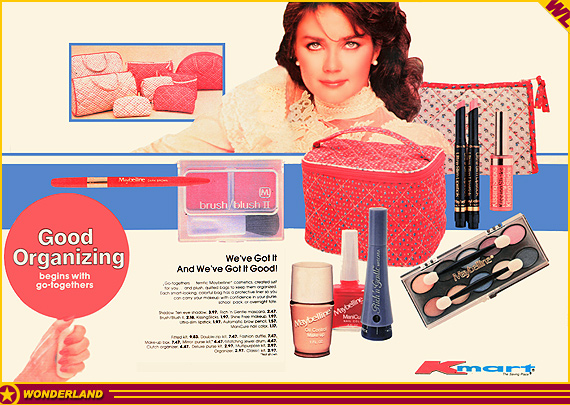 ADVERTISEMENTS -  1984 by K-Mart / Maybelline Cosmetics.