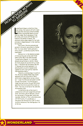 Lynda Carter UK Tour Programme